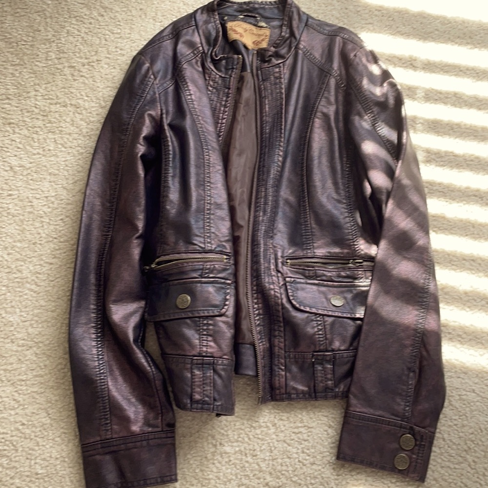 Women's medium leather jacket